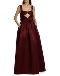 Adam Lippes - Francesca Silk Cut-Out Gown - Lyst