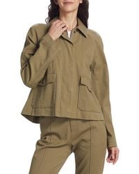 ATM - Cotton-Blend Twill Jacket - Lyst