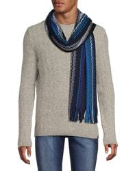 Missoni - Chevron Wool Blend Fringe Scarf - Lyst