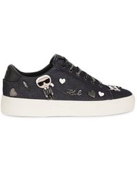 Karl Lagerfeld - Embellished Low-Top Sneakers - Lyst