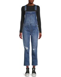 Articles of Society - Woodstock Distressed Denim Overalls - Lyst