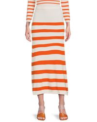 Walter Baker - Lidia Stripe Midi Skirt - Lyst