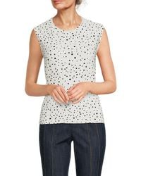 Tommy Hilfiger - Polka Dot Sleeveless Top - Lyst