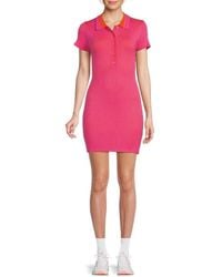 Beach Riot - Presley Ribbed Polo Bodycon Minidress - Lyst