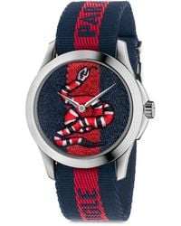 gucci men's snake watch