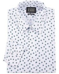 Scotch & Soda - Floral Stretch Cotton Modern-Fit Dress Shirt - Lyst