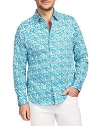 Robert Graham - Cantley Circle-Print Cotton Shirt - Lyst