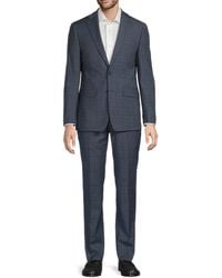 Calvin Klein - Wool-Blend Plaid Slim Suit - Lyst