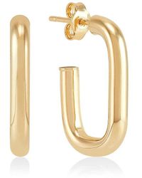 Saks Fifth Avenue - 14K Three-Quarter Hoop Earrings - Lyst