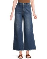 Alice + Olivia - Emory High-Rise Wide-Leg Jeans - Lyst