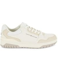 Tommy Hilfiger - Faux Leather Low Top Sneakers - Lyst