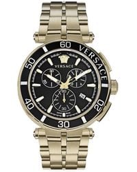 Versace - Greca Chrono Watch - Lyst