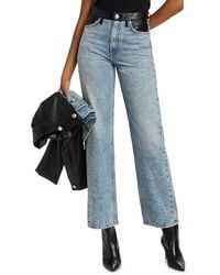 Rag & Bone - Shea High-Rise Straight-Leg Combo Jeans - Lyst