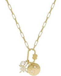 Ettika - Goldtone Charm Pendant Necklace - Lyst