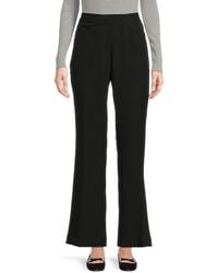 Calvin Klein - Flat Front Wide Leg Pants - Lyst