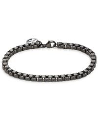 Effy - Black Rhodium-plated Sterling Silver Venetian Box Chain Bracelet - Lyst