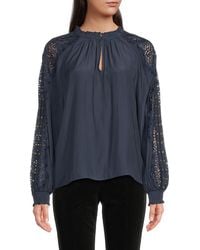 Ramy Brook - Agatha Raglan Lace Top - Lyst