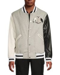 Opening Ceremony - Mixed Media Wool-Blend Varsity Jacket - Lyst