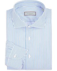 Canali - Striped Cotton Slim Fit Dress Shirt - Lyst