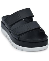 J/Slides Barbee Leather Sandals - Black