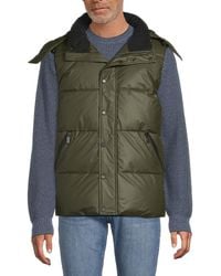 HUNTER - Chiswell Quilted Puffer Vest With Zip-out Hood - Lyst