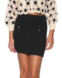 Walter Baker - Leah Ribbed Pencil Miniskirt - Lyst