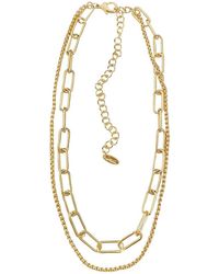 Ettika - Goldtone Layered Necklace - Lyst