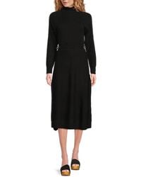 10 Crosby Derek Lam - Becky Turtle Neck Wool Midi-Dress - Lyst