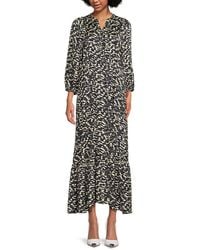 Ba&sh - Agatha Printed A-Line Maxi Dress - Lyst