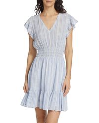 Rails - Tara Striped Linen Blend Mini Dress - Lyst
