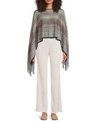 Missoni - Chevron Knit Poncho - Lyst