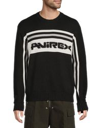 Avirex - Racer Colorblocked Logo Sweater - Lyst