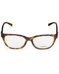 COACH - 54Mm Rectangle Eyeglasses - Lyst