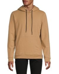 Theory - Solid Drawstring Hoodie - Lyst