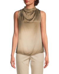 Rag & Bone - Printed Satin Sleeveless Top - Lyst