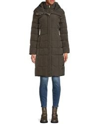 Cole Haan - Hooded Puffer Coat - Lyst