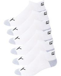 PUMA - 6-Pack Logo Ankle Socks - Lyst