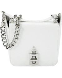 Rebecca Minkoff - Love Too Small Square Lizard Embossed Leather Crossbody Bag - Lyst