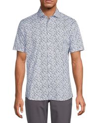 Brax - Kelly Micro Floral Print Shirt - Lyst