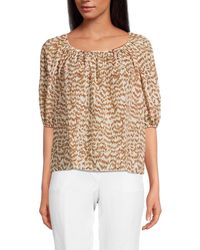 Theory - Scoop Neck Tie Top - Lyst