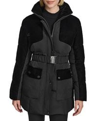 Andrew Marc - Kempsey Belted Longline Puffer Jacket - Lyst
