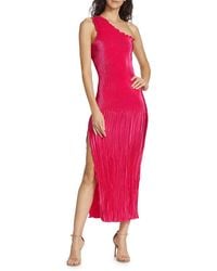 L'idée - Gigi Ribbed Satin Maxi Dress - Lyst