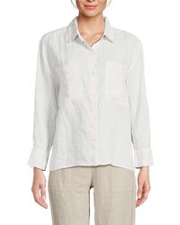 Saks Fifth Avenue - Solid 100% Linen Shirt - Lyst