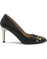 Adrienne Vittadini - Nena Studded Faux Leather Pumps - Lyst