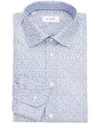 Eton - Floral Cotton Slim-Fit Dress Shirt - Lyst
