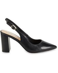 Saks Fifth Avenue - Teddy 82Mm Leather Block Heel Pumps - Lyst