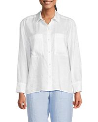 Saks Fifth Avenue - Solid 100% Linen Shirt - Lyst
