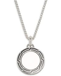 John Hardy - Id & Enamel Pendant Necklace - Lyst