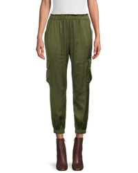Ramy Brook Silk Lance Pant in Olive (Green) | Lyst