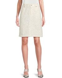 Karl Lagerfeld - Sequin Tweed Pencil Miniskirt - Lyst